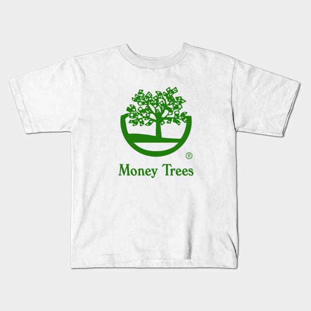 Money Trees green Kids T-Shirt by undergroundART